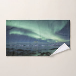 Northern Lights Norway Hand Towel