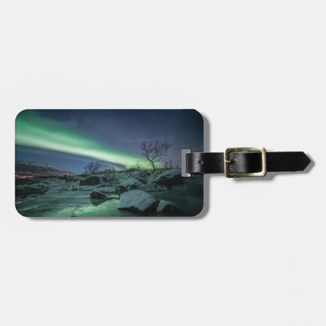 Northern Lights Norway Luggage Tag (Front Horizontal)