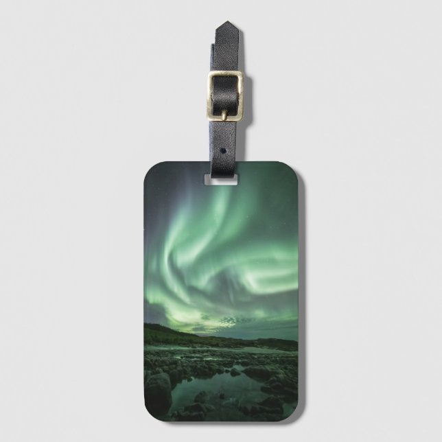 Northern Lights Norway Luggage Tag (Front Vertical)