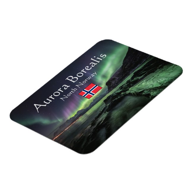 Northern Lights Norway Magnet (Left Side)