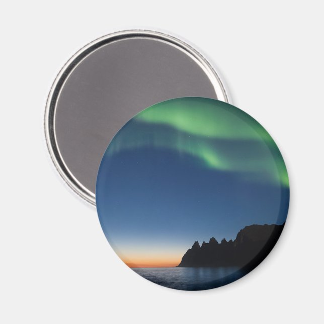 Northern Lights Norway Magnet (Front/Back)