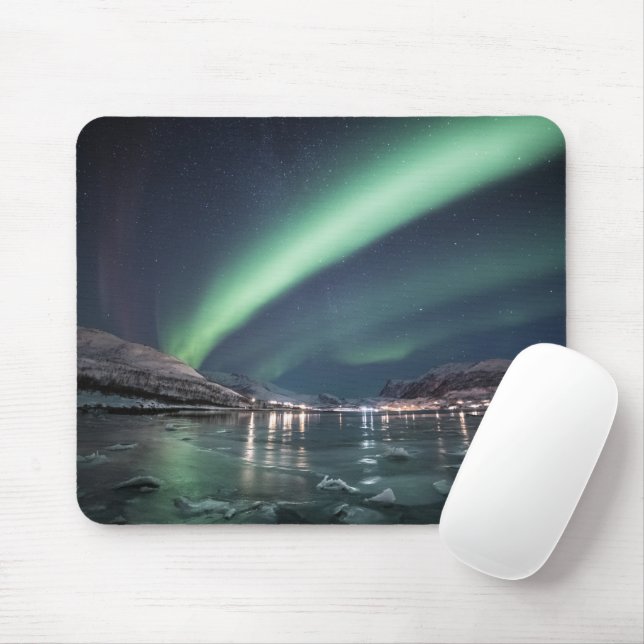 Northern Lights Norway Mouse Mat (With Mouse)