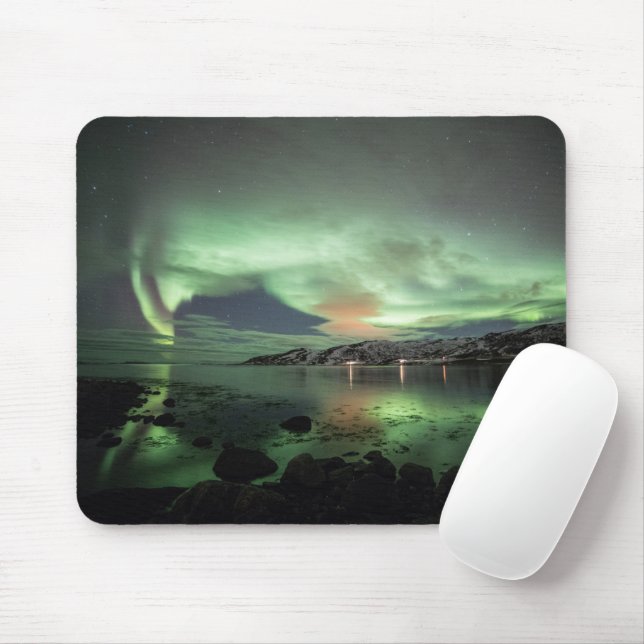 Northern Lights Norway Mouse Mat (With Mouse)