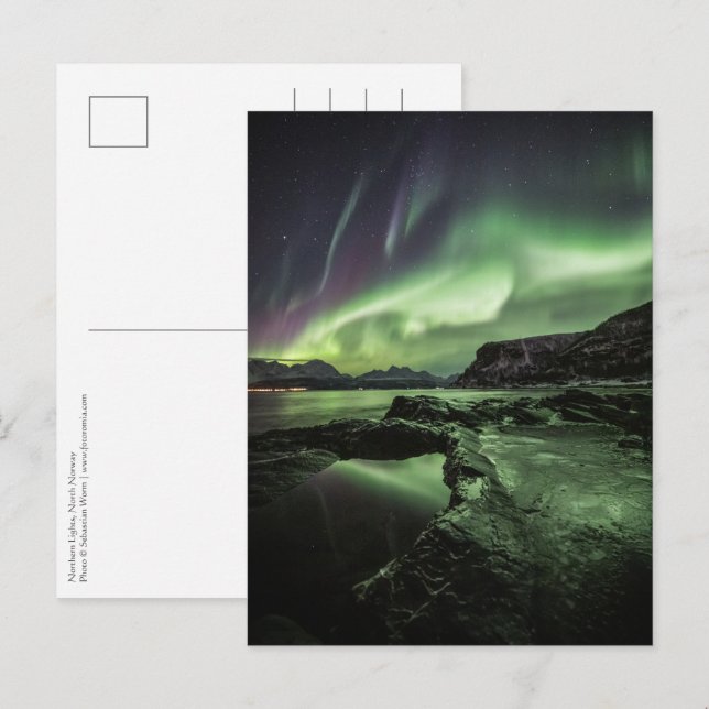 Northern Lights Norway Postcard (Front/Back)