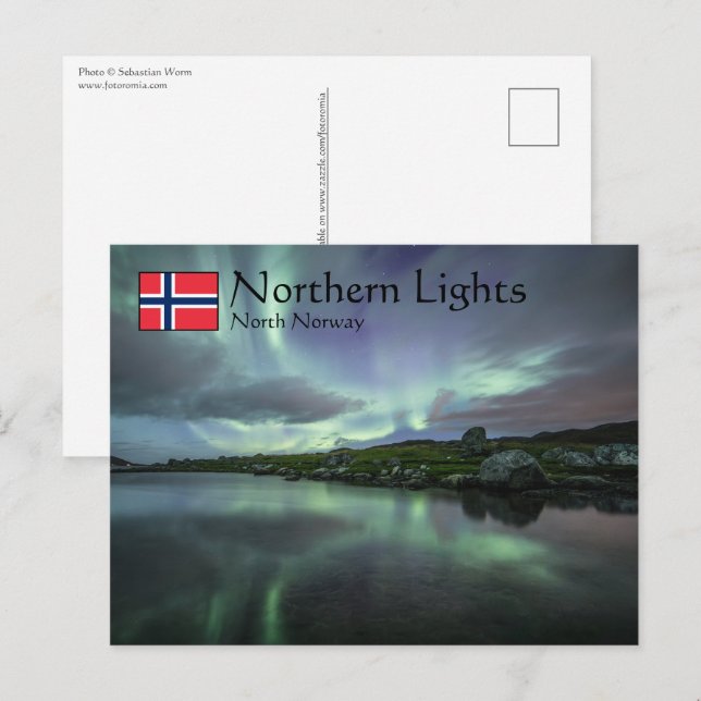 Northern Lights Norway Postcard (Front/Back)