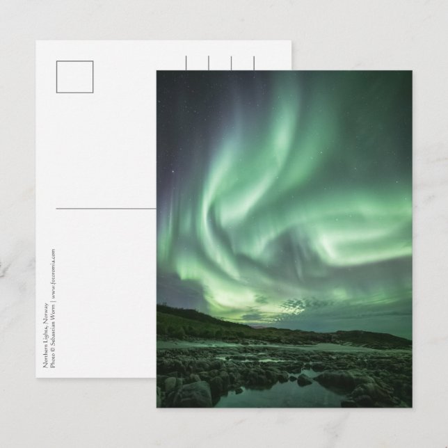 Northern Lights Norway Postcard (Front/Back)