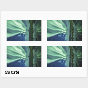 Northern Lights Norway Rectangular Sticker