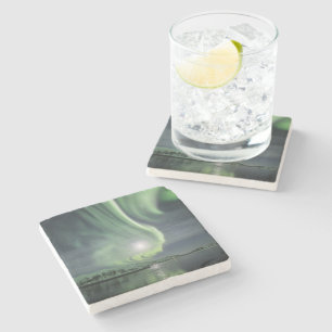 Northern Lights Norway Stone Coaster