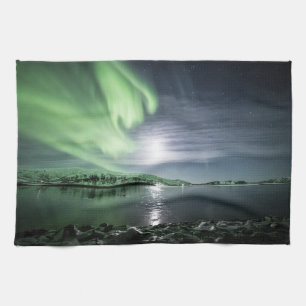 Northern Lights Norway Tea Towel