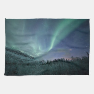 Northern Lights Norway Tea Towel