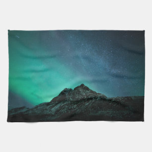 Northern Lights Norway Tea Towel