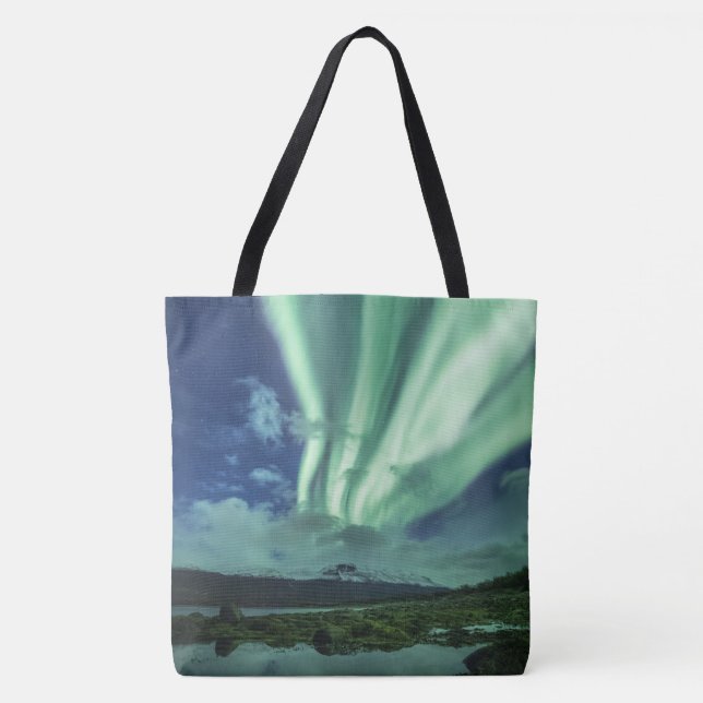Northern Lights Norway Tote Bag (Front)