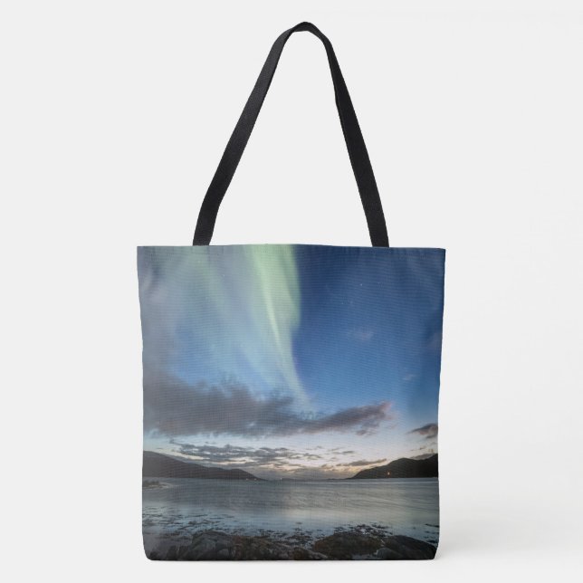 Northern Lights Norway Tote Bag (Front)