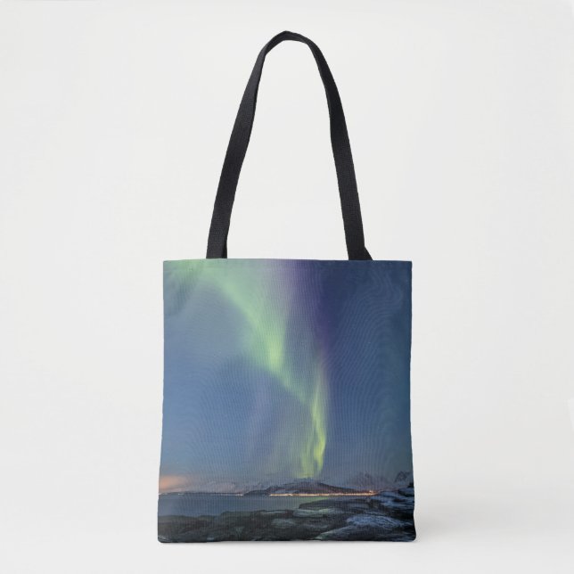 Northern Lights Norway Tote Bag (Front)