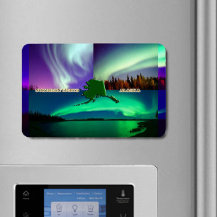 Northern Lights of Alaska Collage Magnet