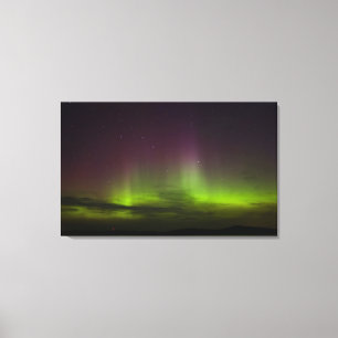 NORTHERN LIGHTS ON WINTER DAY CANVAS PRINT