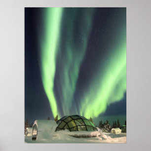 Northern Lights over Finland Poster