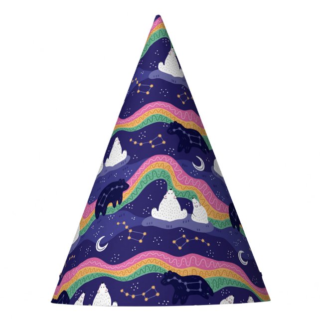 Northern Lights Party Hat (Front)
