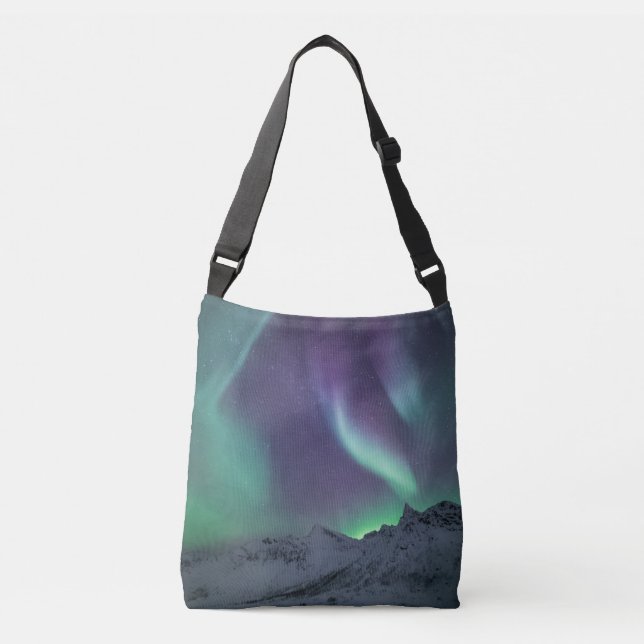 Northern Lights Photo Crossbody Bag (Front)