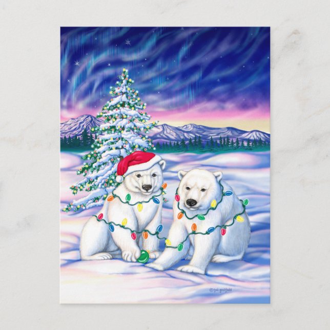 Northern Lights Postcard (Front)