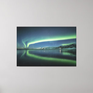 Northern Lights Reflection Canvas Print