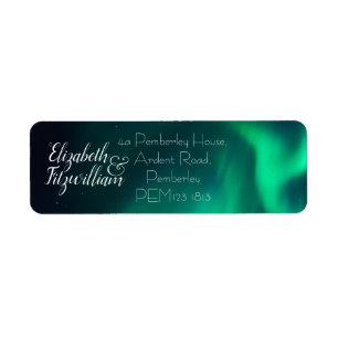 Northern Lights Return Address Label
