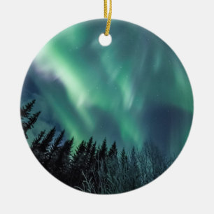 Northern Lights Scandinavia Ceramic Tree Decoration