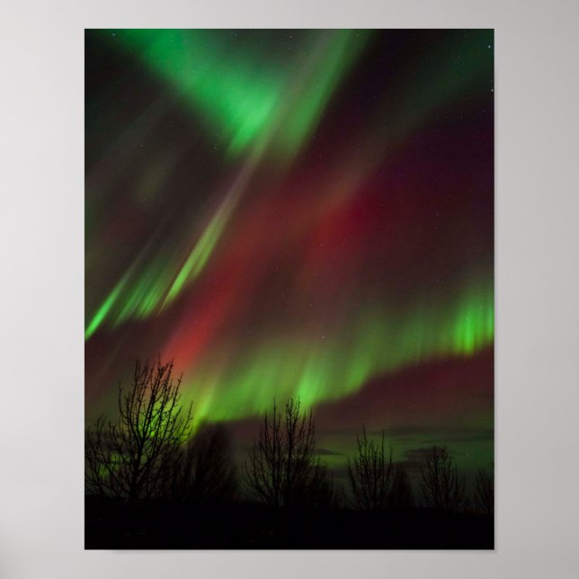 Northern Lights | Scandinavia, Iceland Poster (Front)