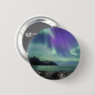 Northern Lights Senja 6 Cm Round Badge