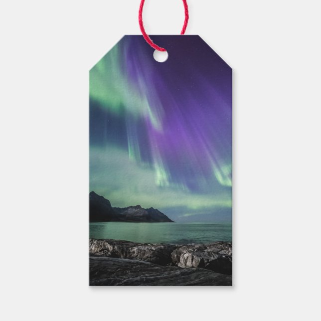 Northern Lights Senja Gift Tags (Front)