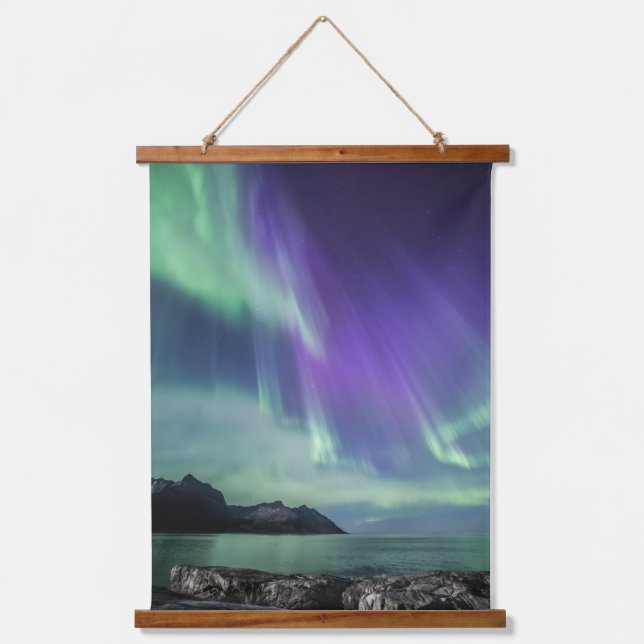 Northern Lights Senja Hanging Tapestry (Front)