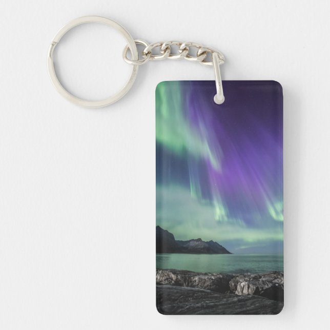Northern Lights Senja Key Ring (Front)