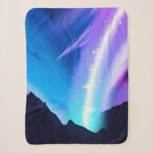 Northern Lights Sherpa Blanket