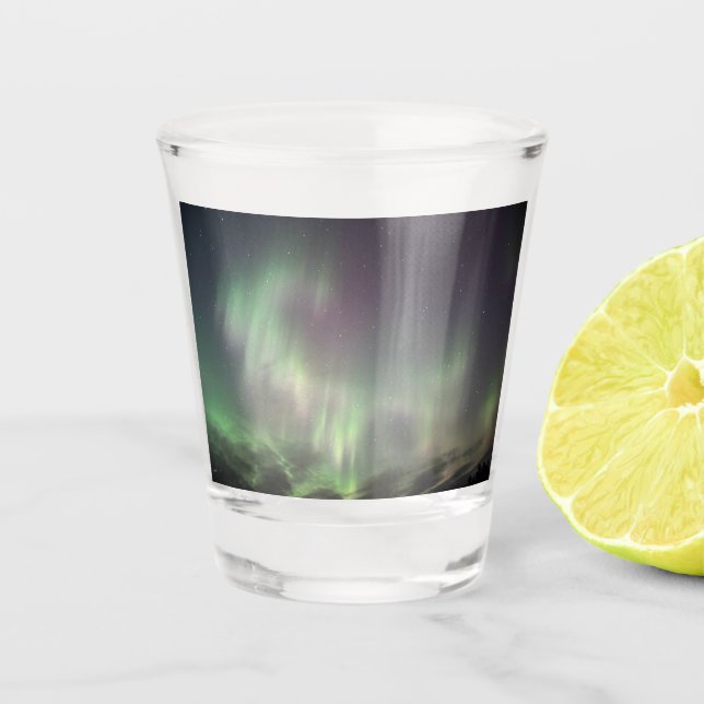 Northern Lights Shot Glass (Front)