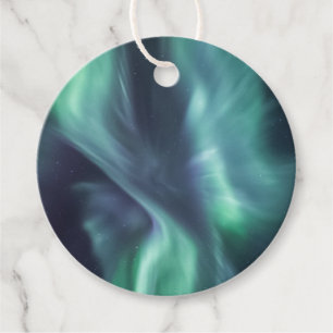 Northern Lights Sky Favour Tags