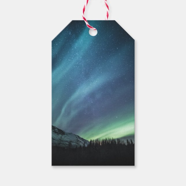 Northern Lights Sky Gift Tags (Front)