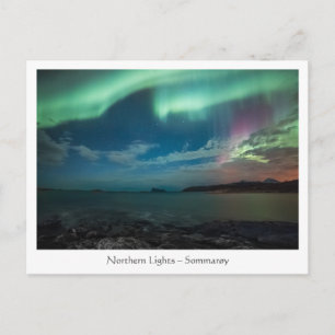 Northern Lights Sommarøy Postcard
