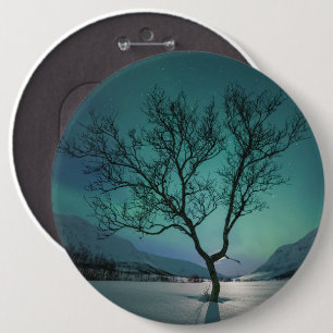 Northern Lights Souvenir  6 Cm Round Badge