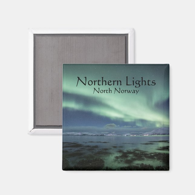 Northern Lights Souvenir Magnet (Front/Back)