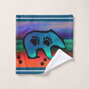 Northern Lights Spirit Bear Bath Towel Set