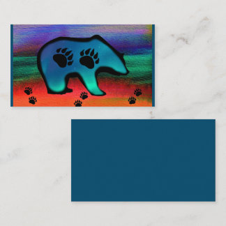 Northern Lights Spirit Bear Business Card