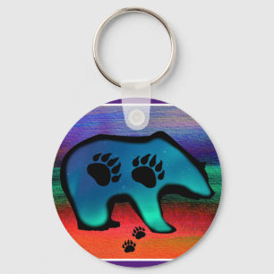 Northern Lights Spirit Bear Keychain