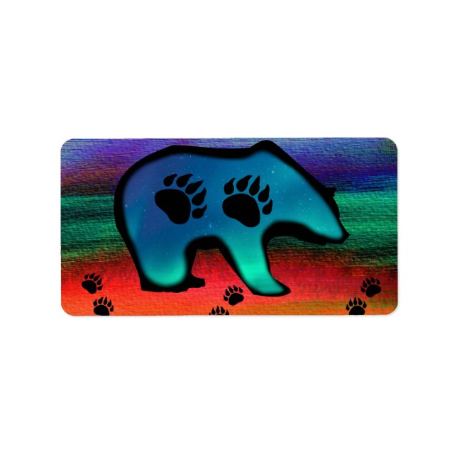 Northern Lights Spirit Bear Label (Front)