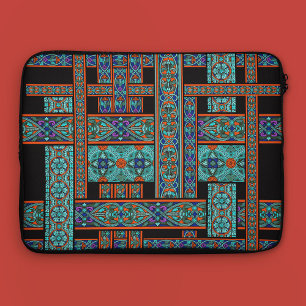 Northern Lights Stained Glass Laptop Sleeve