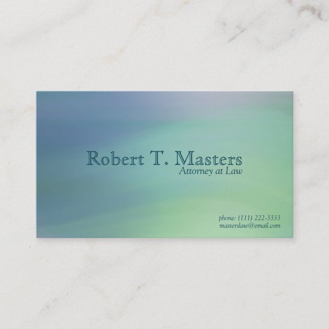 ***Northern Lights Standard, 3.5" x 2.0" Business Card (Front)