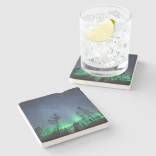 Northern Lights Stone Stone Coaster