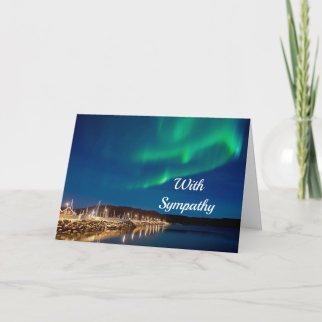Northern Lights Sympathy Card (Front)