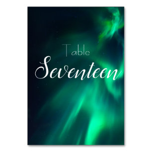 Northern Lights Table Number