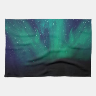 Northern Lights Tea Towel