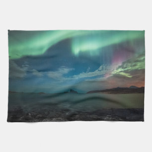 Northern Lights Tea Towel